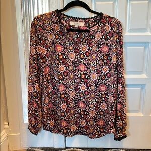 Floral Long Sleeve Top from Loft